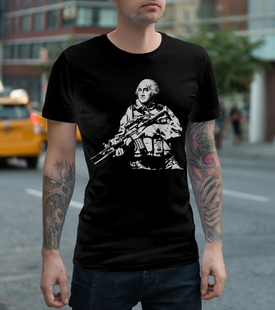 Presidential Commandos George Washington Military Humor Tac T-Shirt