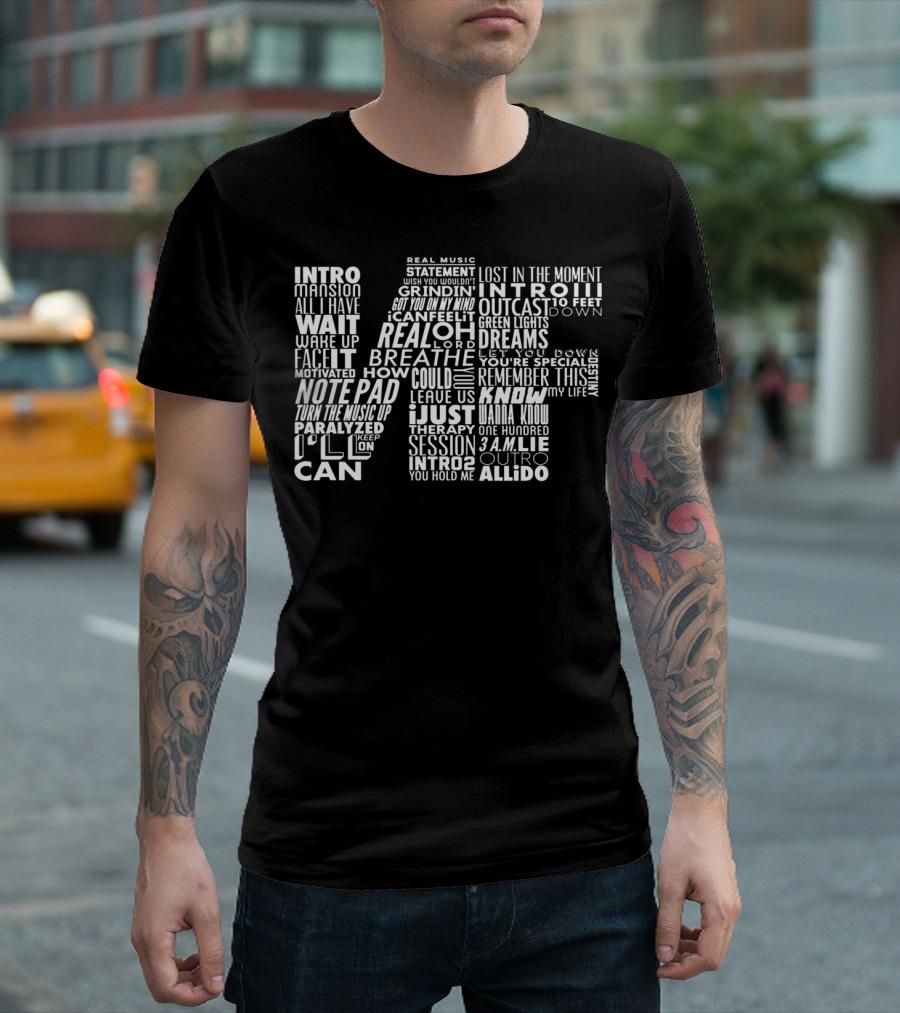 Real Music Grindin' Green Lights Wake Up 3 A.M. Mansion Therapy Session Breathe NF T-Shirt