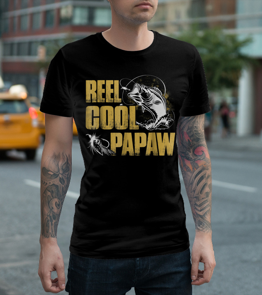 Reel Cool Papaw Fishing Bass Jumping Lure T-Shirt