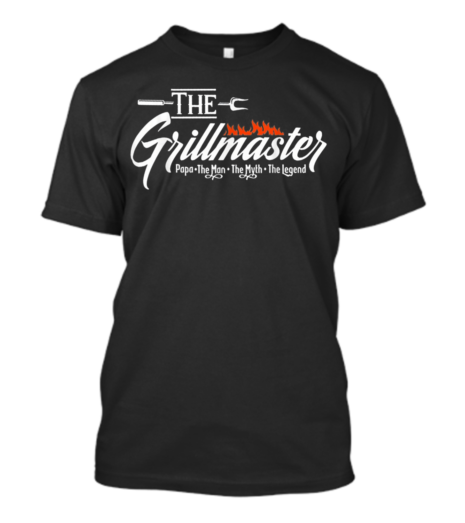 The Grillmaster The Man The Myth The Legend Papa BBQ T-Shirt
