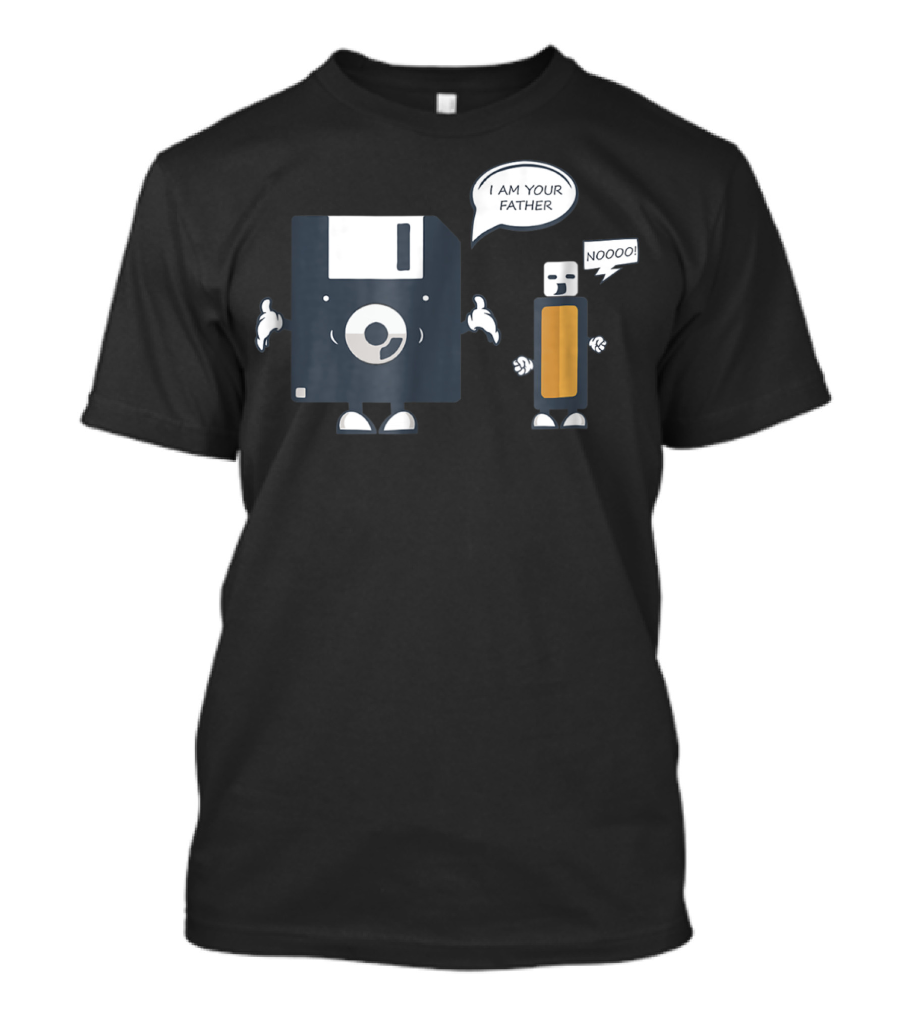 USB Floppy Disk I Am Your Father Noooo Funny Nerd T-Shirt