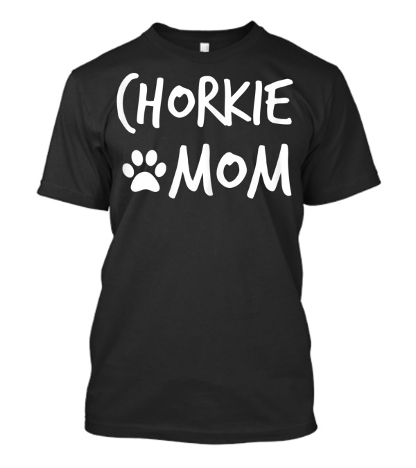 Chorkie Mom Chihuahua Yorkie Pawprint T-Shirt