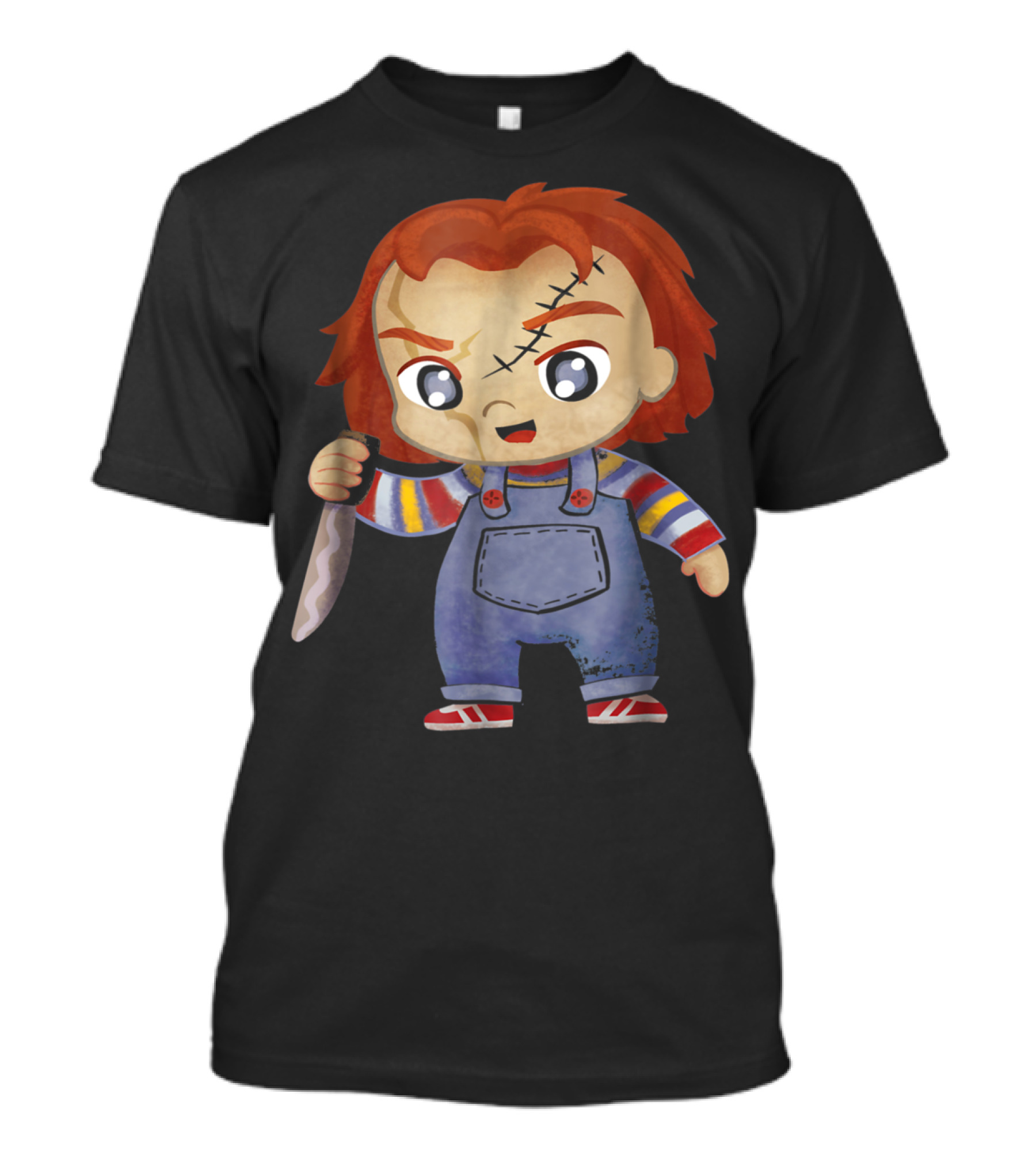 HC Chucky Childs Play Cute Knife-Wielding Doll Character T-Shirt