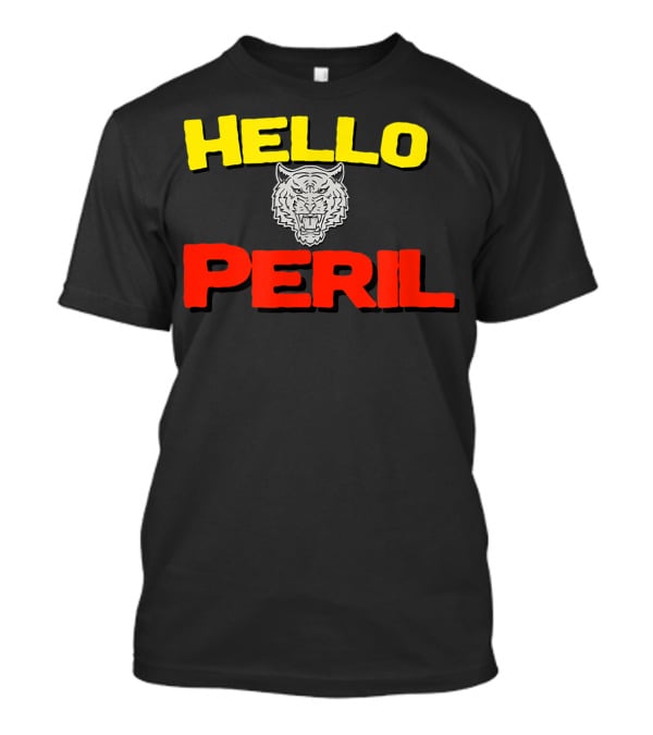 Hello Peril Band Logo Tiger Head T-Shirt