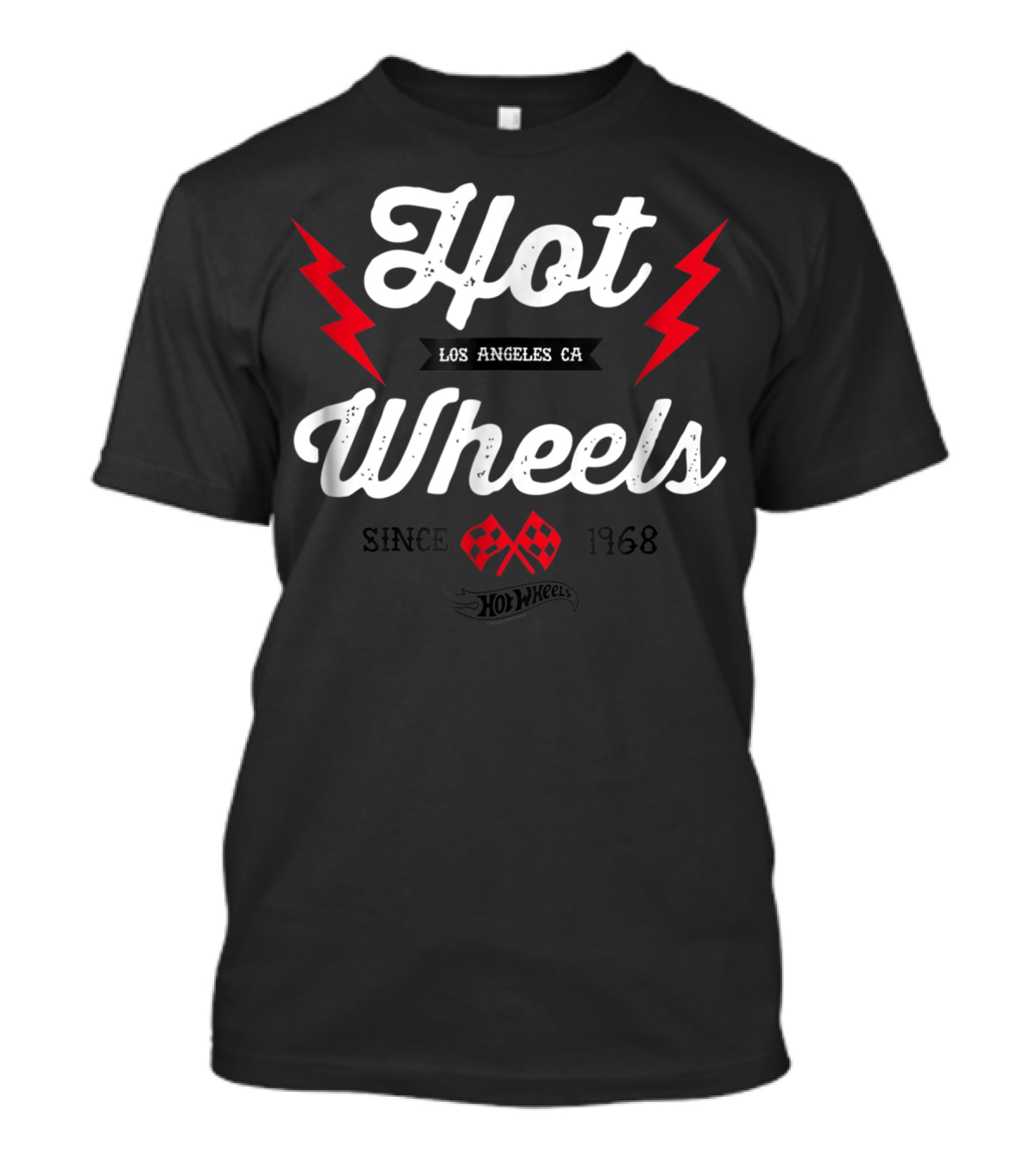 Hot Wheels Los Angeles CA Since 1968 Vintage Badge Flame T-Shirt