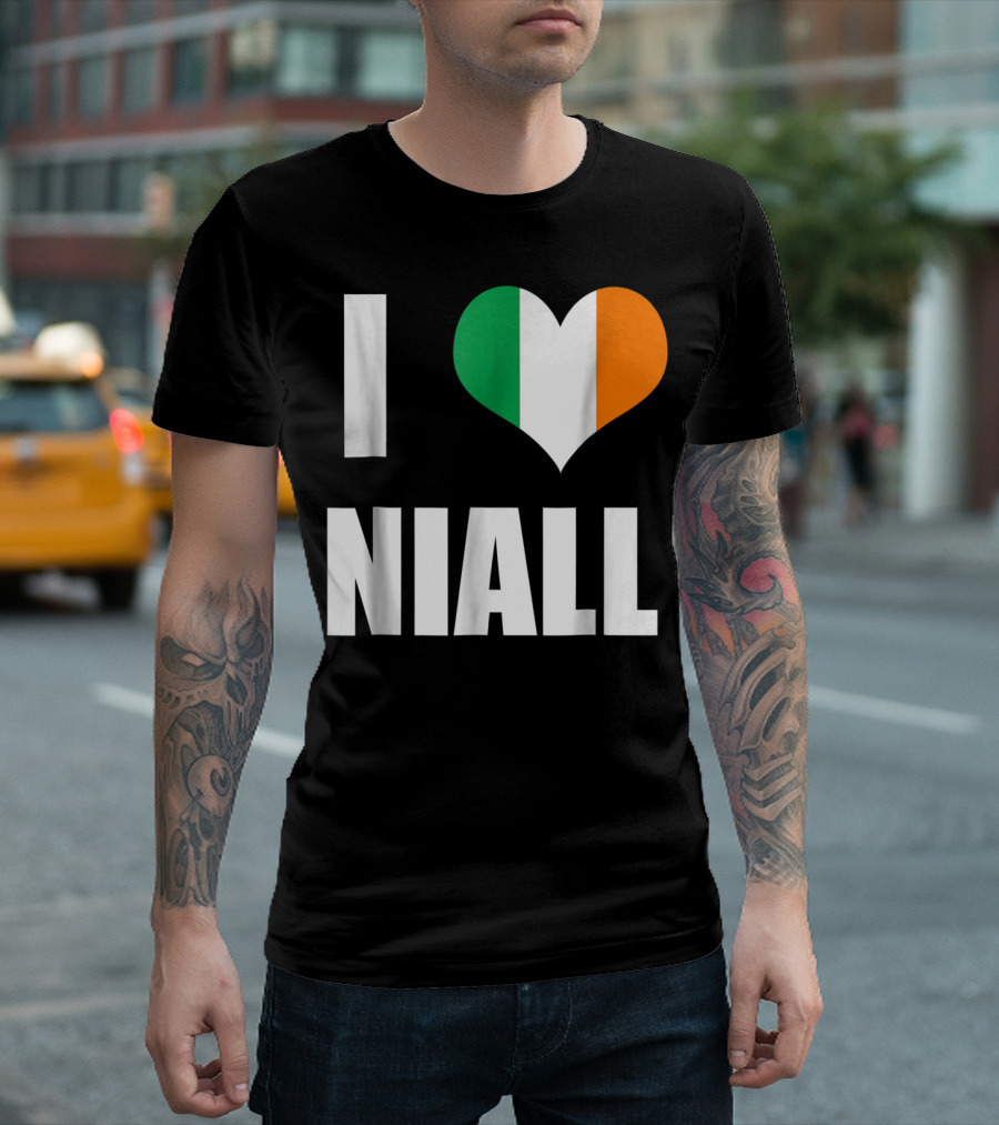 I Heart Niall With Ireland Flag Colors T-Shirt