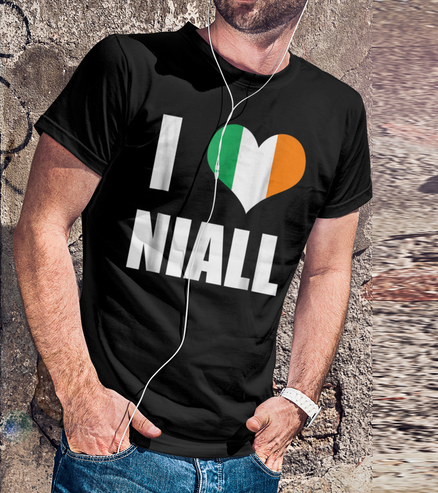 I Heart Niall With Ireland Flag Colors T-Shirt