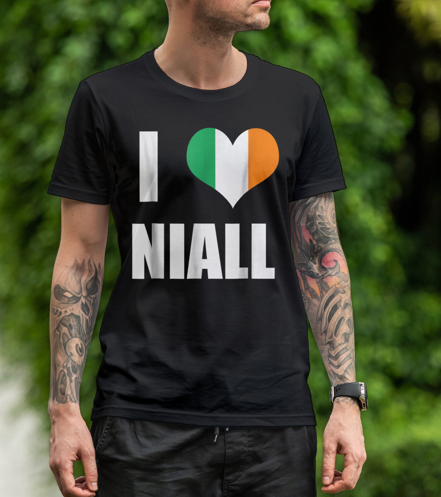 I Heart Niall With Ireland Flag Colors T-Shirt