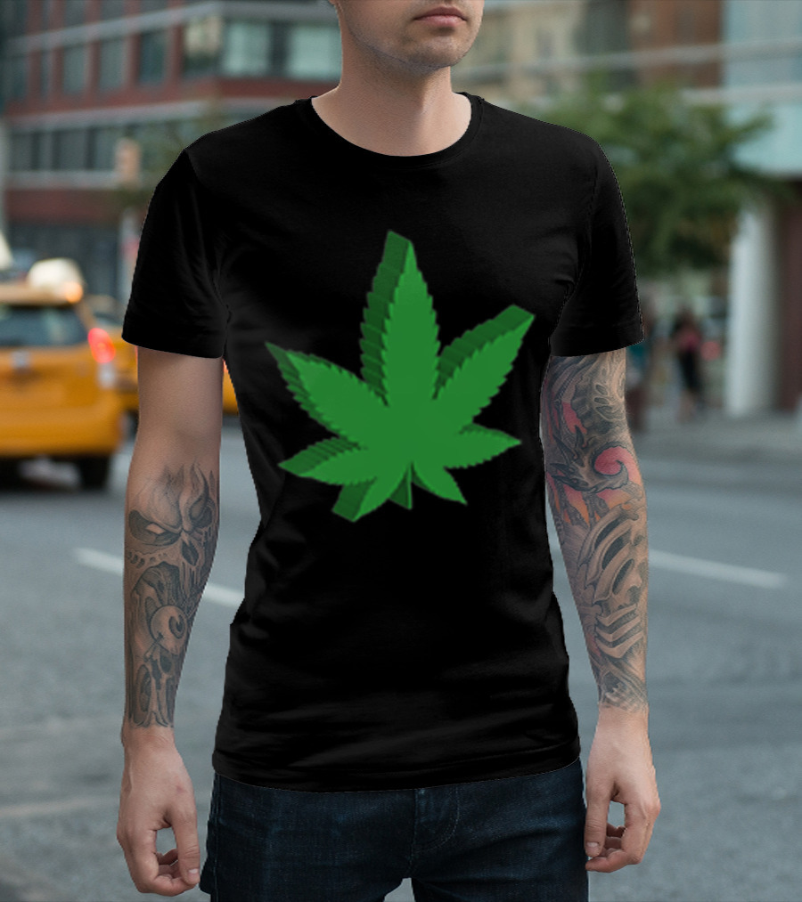 Marijuana Leaf 3D Green T-Shirt
