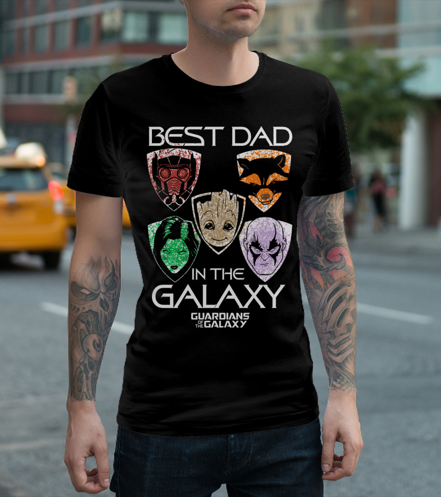 Best Dad In The Galaxy Guardians Of The Galaxy Father's Day T-Shirt