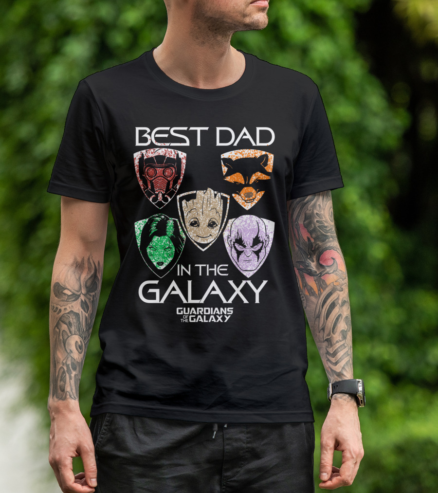 Best Dad In The Galaxy Guardians Of The Galaxy Father's Day T-Shirt