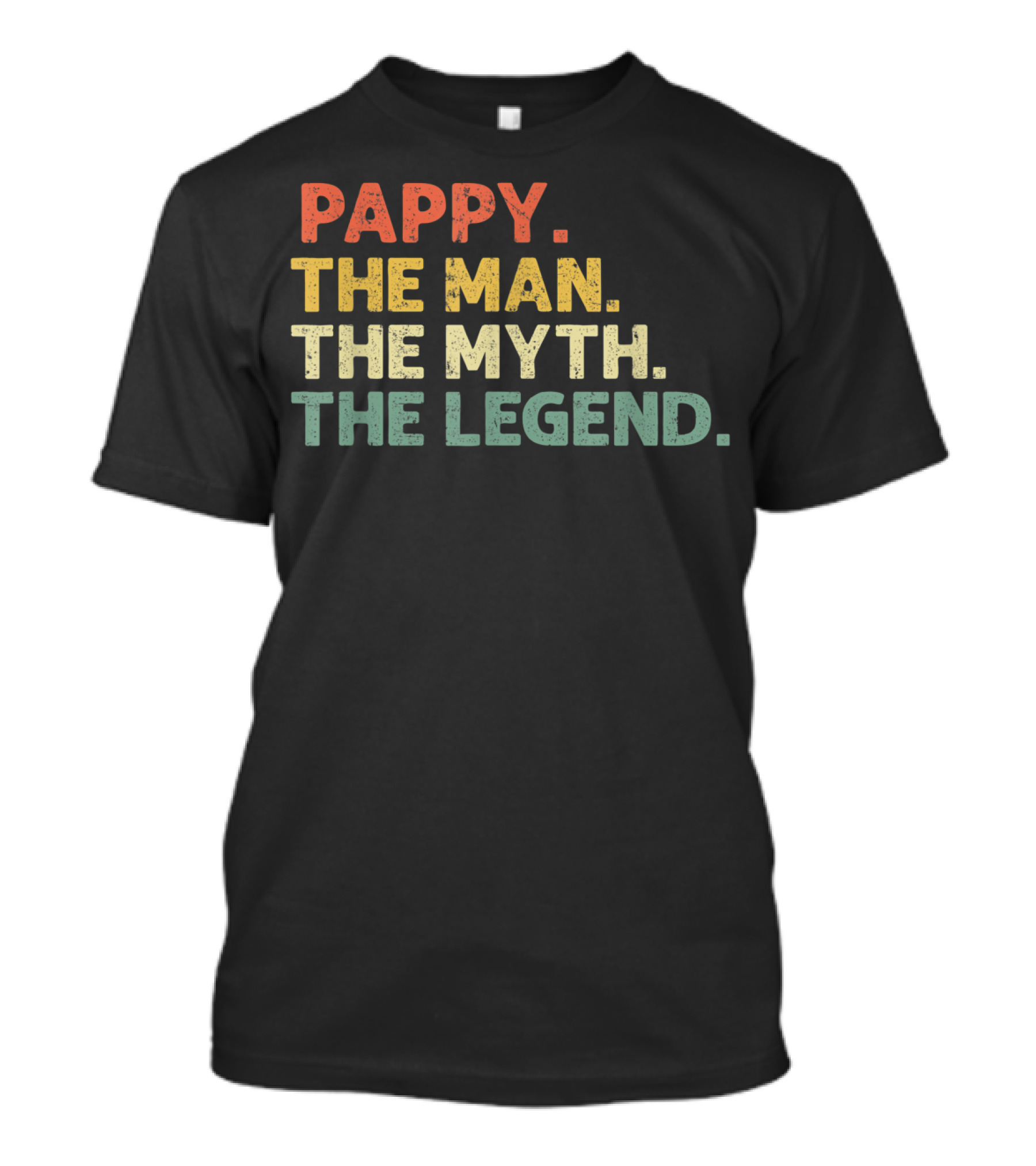 Pappy The Man The Myth The Legend Vintage Style Mens T-Shirt