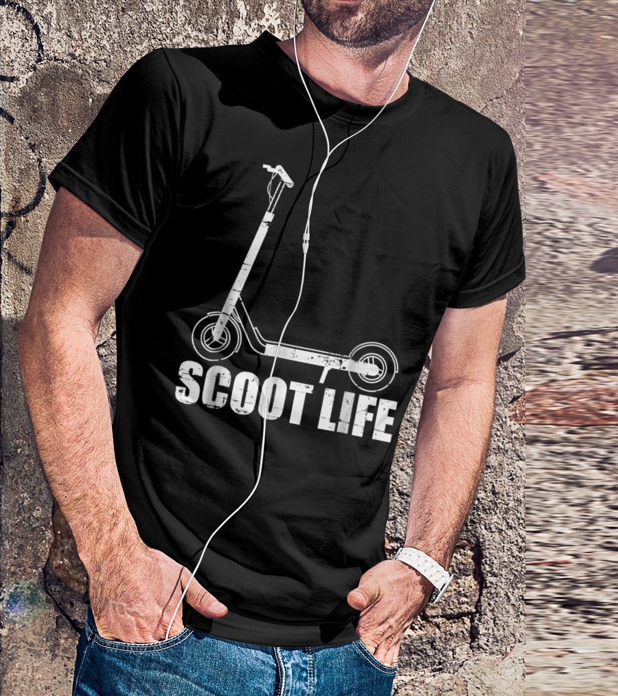 Scoot Life Kick Scooter Riders Mens T-Shirt