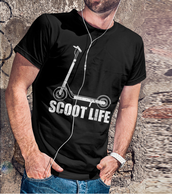 Scoot Life Kick Scooter Riders Mens T-Shirt