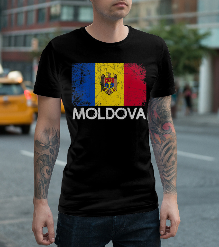 Vintage Moldovan Flag Moldova T-Shirt