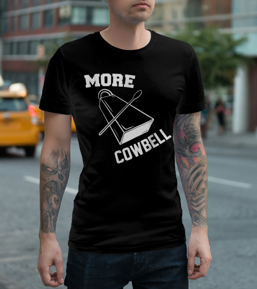 More Cowbell Funny Musical Instrument Spoon T-Shirt