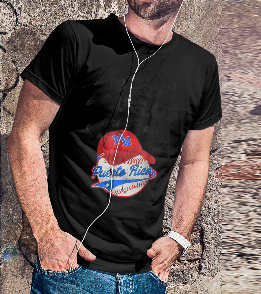 The Best Abuelos Are From Puerto Rico Baseball PR Cap T-Shirt