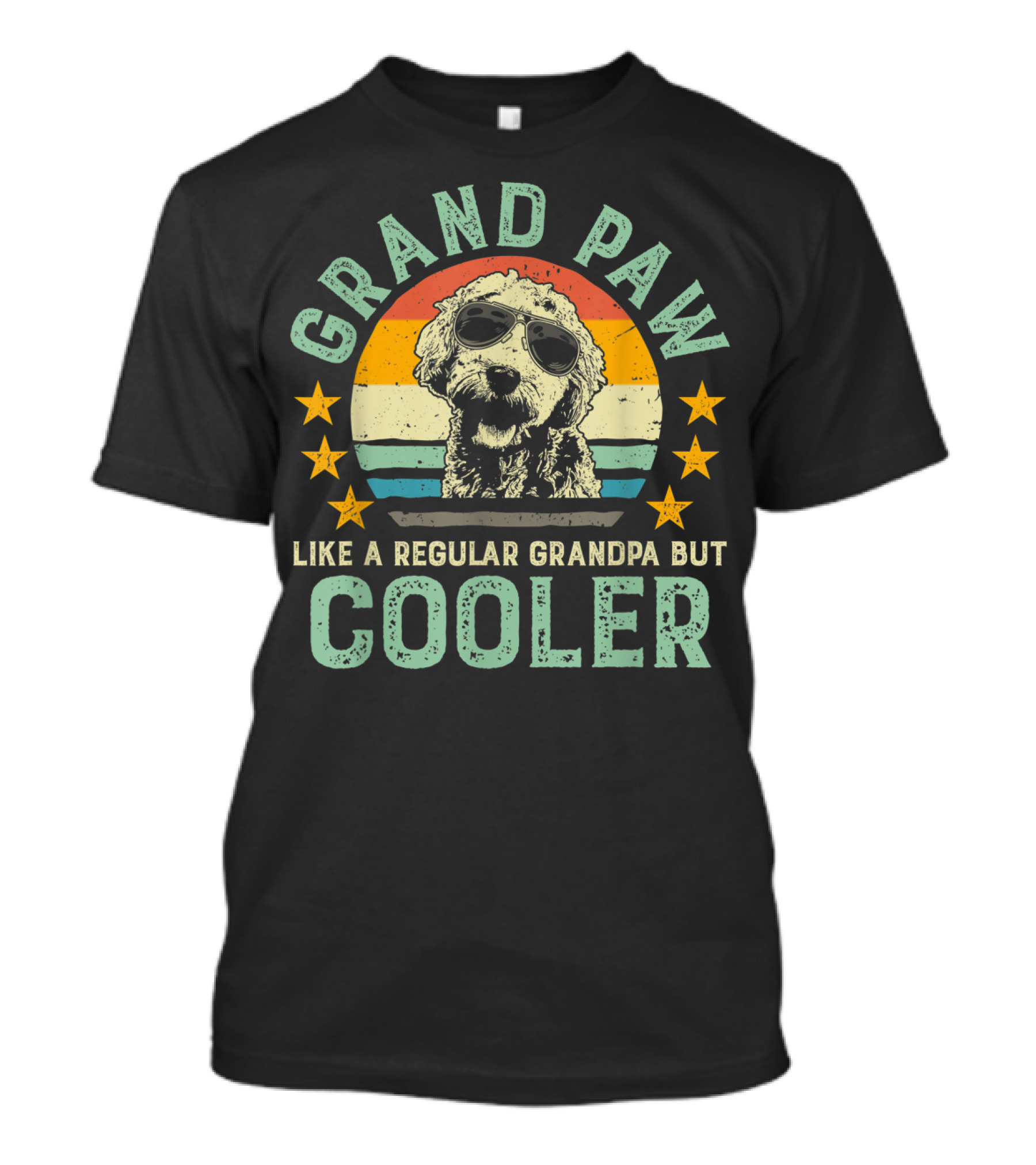 Grand Paw Retro Sunglasses Dog Like A Regular Grandpa But Cooler T-Shirt