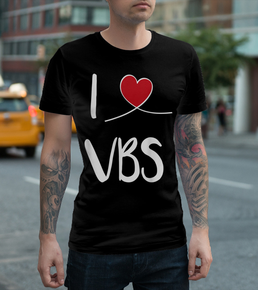 I Love VBS Cute Christian Vacation Bible School T-Shirt