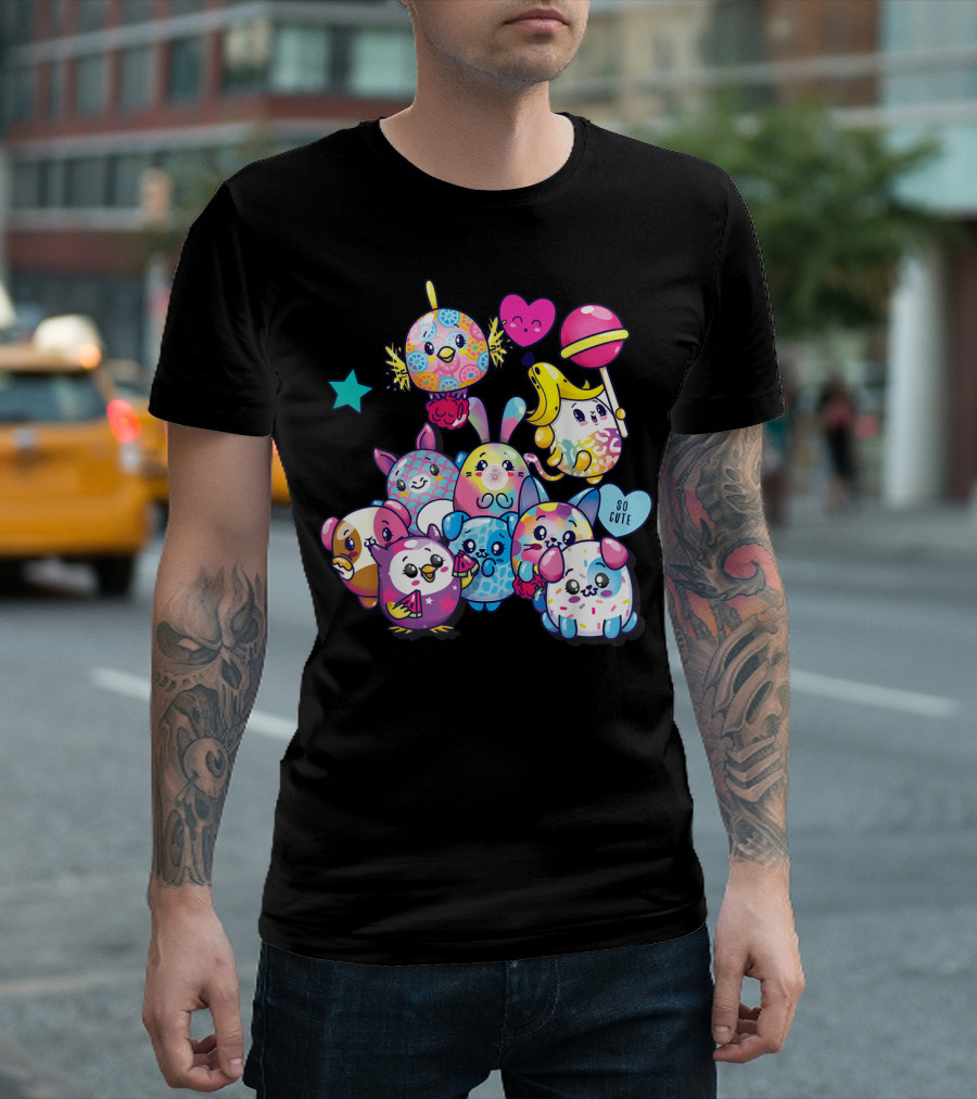 Pikmi Pops Friends So Cute Party with Colorful Characters T-Shirt