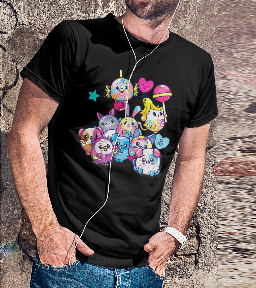 Pikmi Pops Friends So Cute Party With Colorful Characters T-Shirt