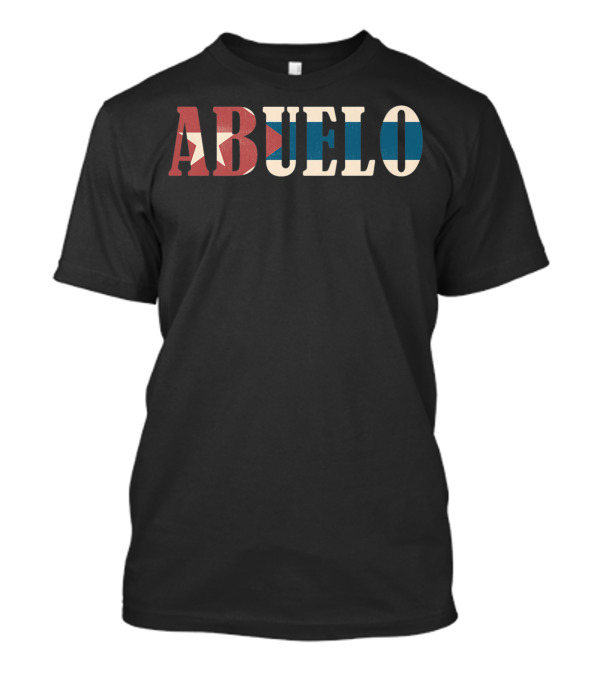 Abuelo Cuban Flag Vintage Mens T-Shirt