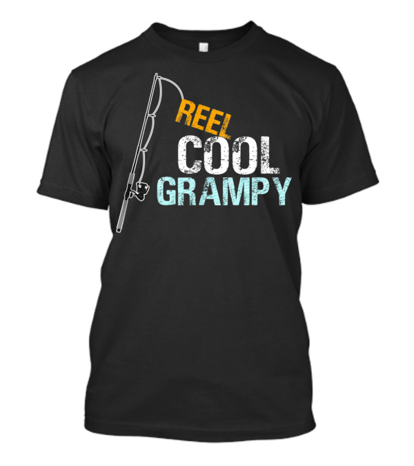 Reel Cool Grampy Fishing Rod Grandpa Shirt Granddaughter Gift T-Shirt