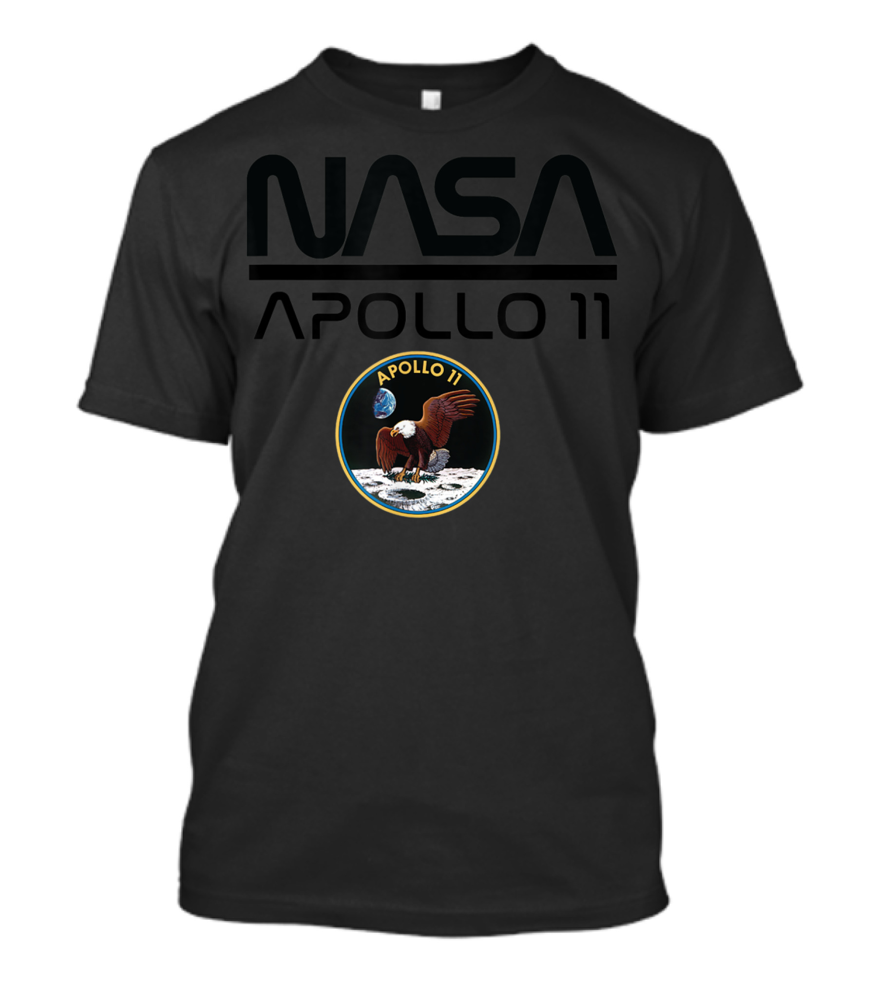 NASA Apollo 11 Moon Landing Mission Patch T-Shirt