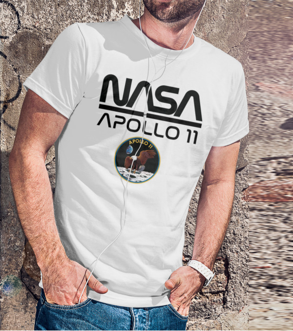 NASA Apollo 11 Moon Landing Mission Patch T-Shirt