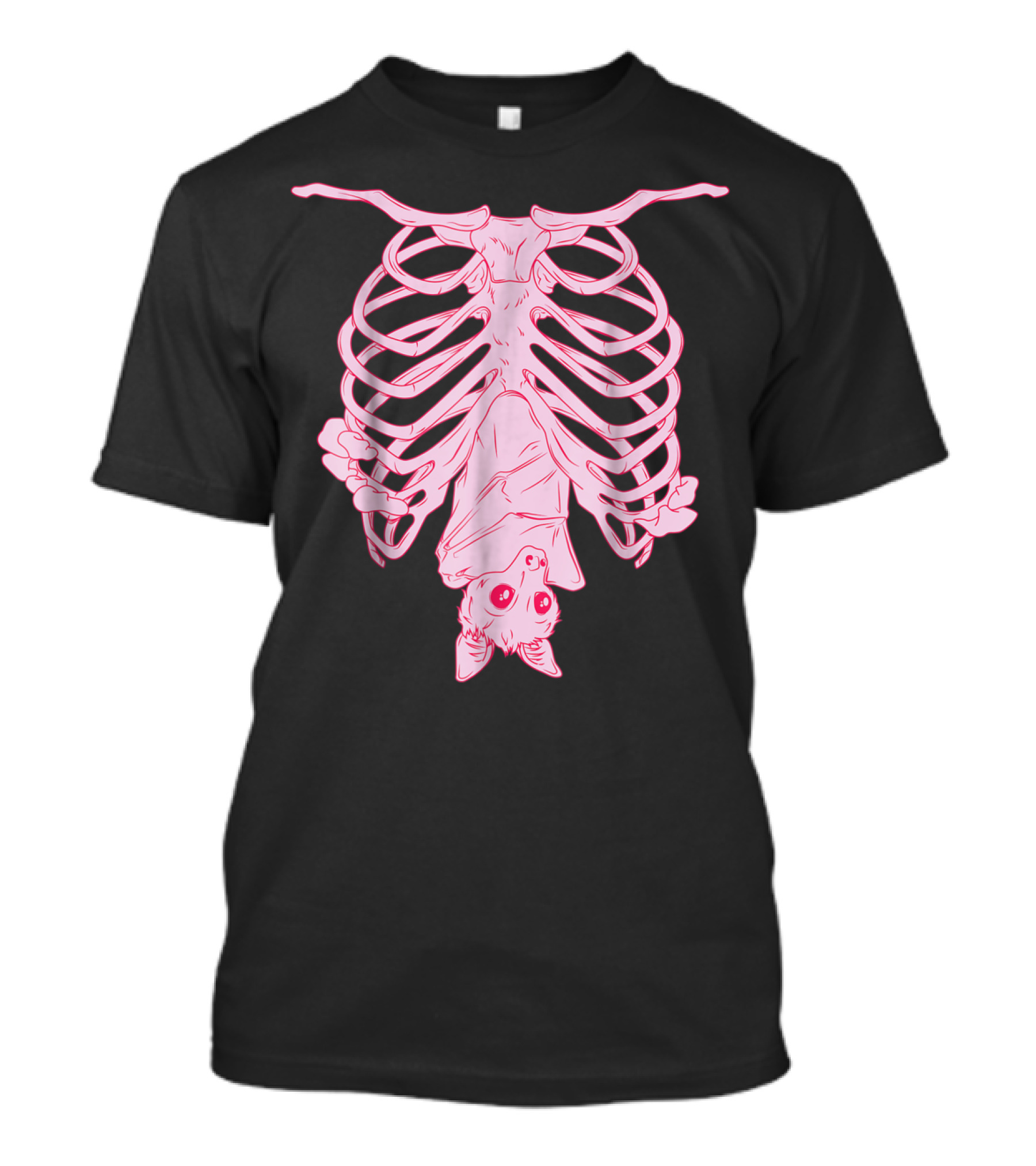 Nu Goth Pastel Bat With Skeleton Aesthetic T-Shirt