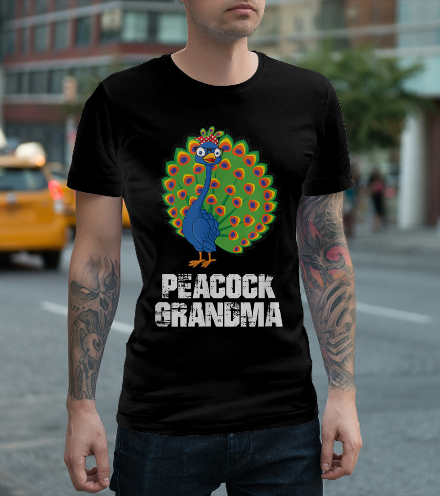 Peacock Grandma Birthday Nana T-Shirt