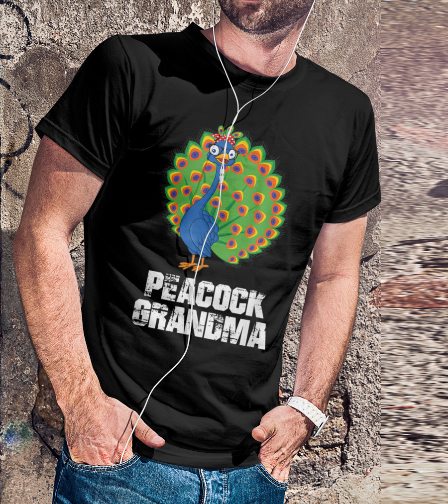 Peacock Grandma Birthday Nana T-Shirt