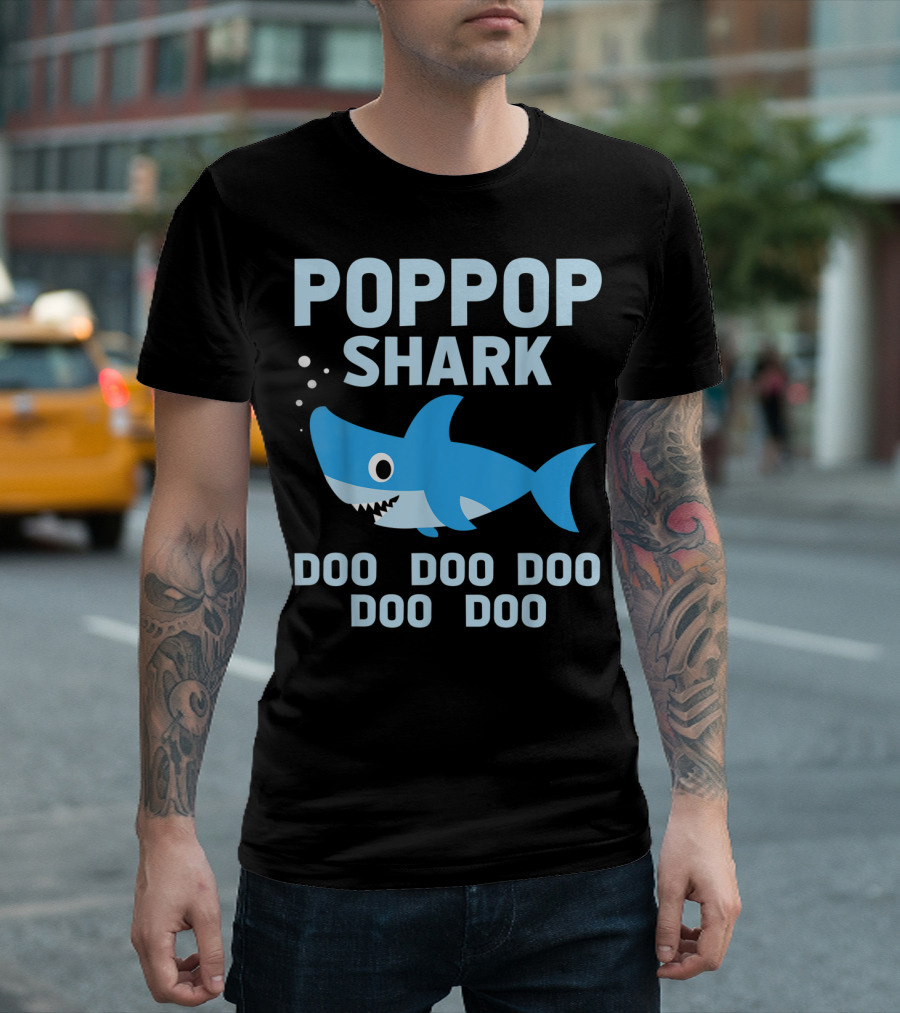 POPGOP SHARK DOO DOO DOO DOO DOO T-Shirt
