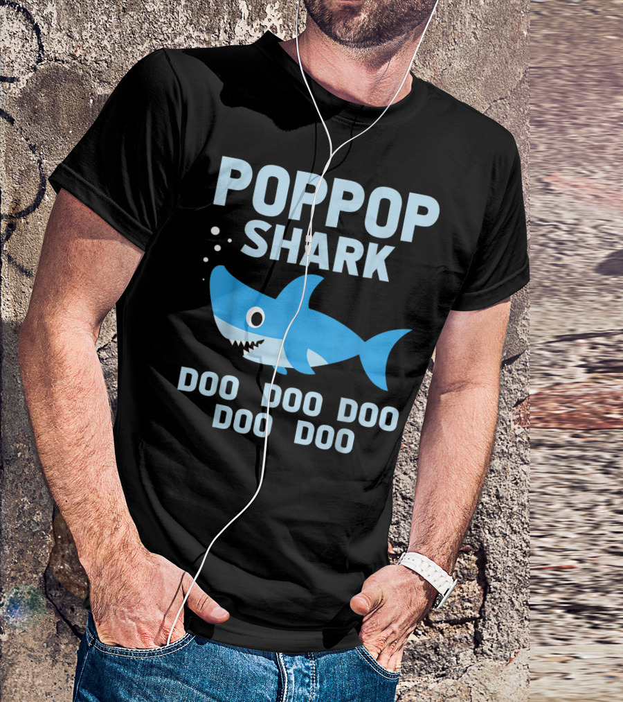 POPGOP SHARK DOO DOO DOO DOO DOO T-Shirt