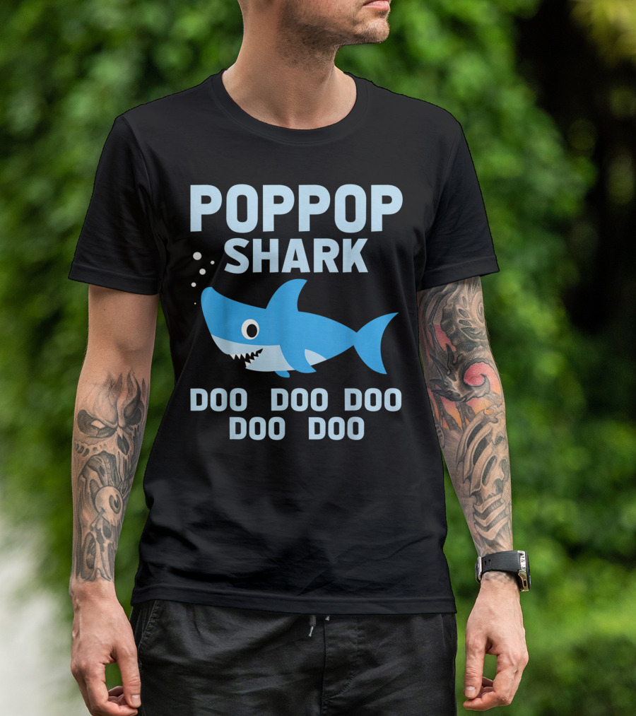 POPGOP SHARK DOO DOO DOO DOO DOO T-Shirt