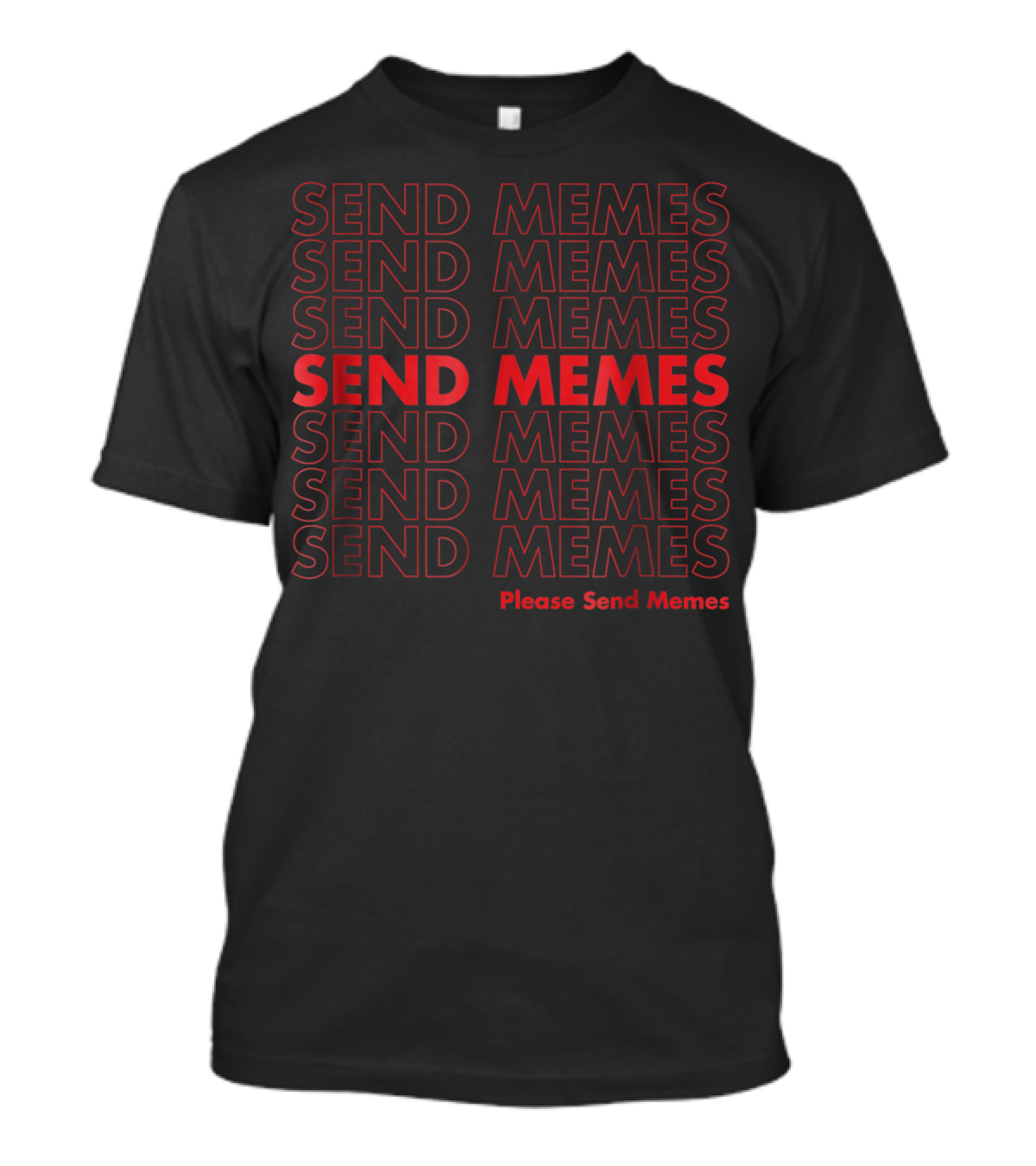 Please Send Memes Pattern Thank You Send Memes Plastic Bag T-Shirt
