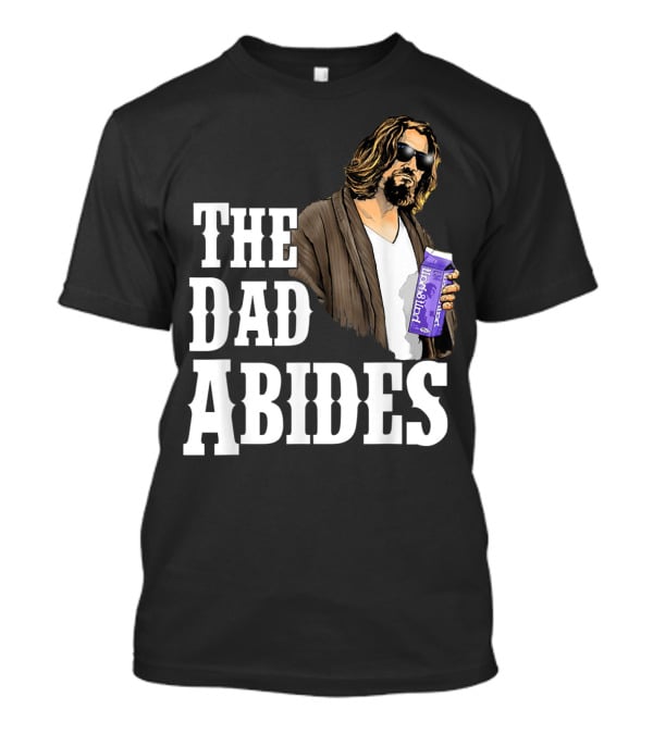 The Dad Abides Cool Milk Carton Robe Sunglasses T-Shirt