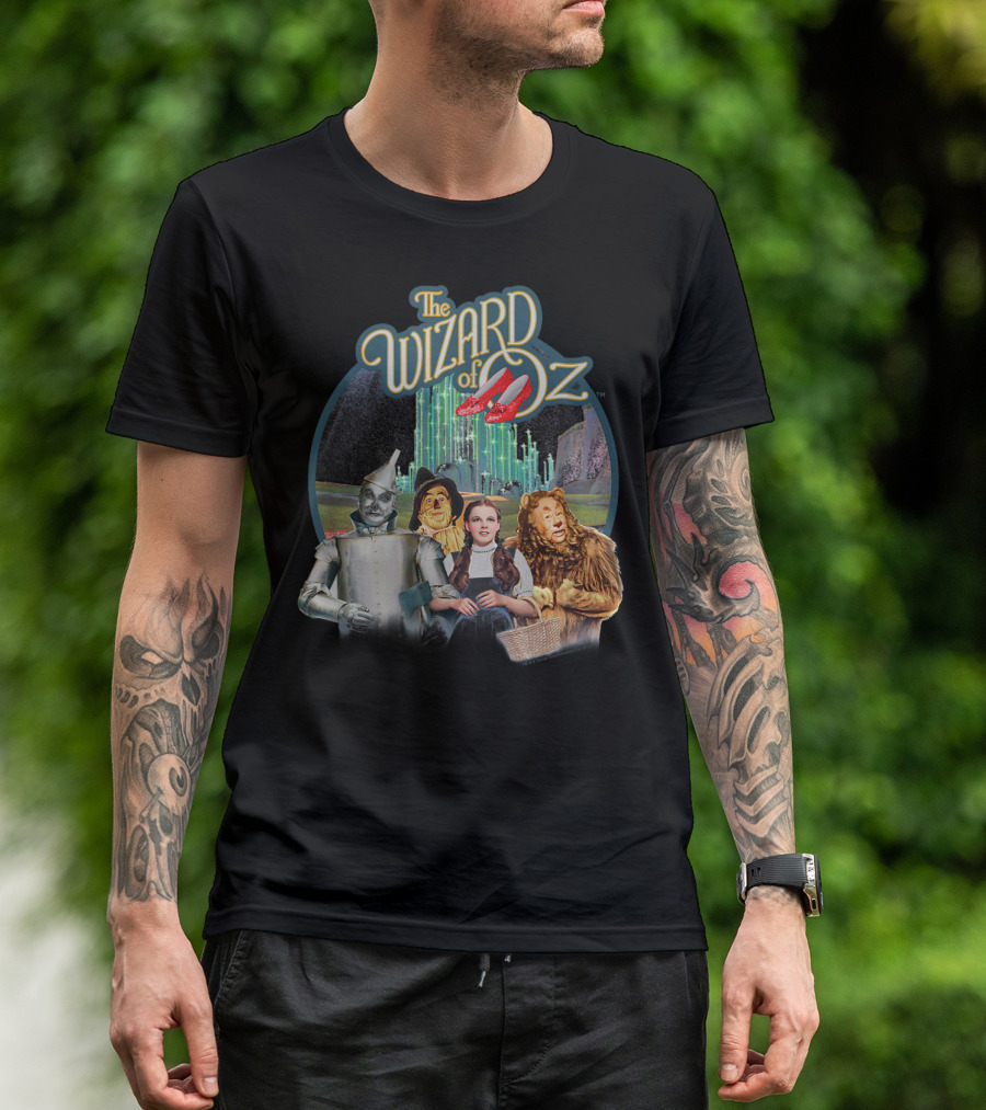 The Wizard Of Oz Dorothy Tin Man Scarecrow Cowardly Lion Emerald City T-Shirt