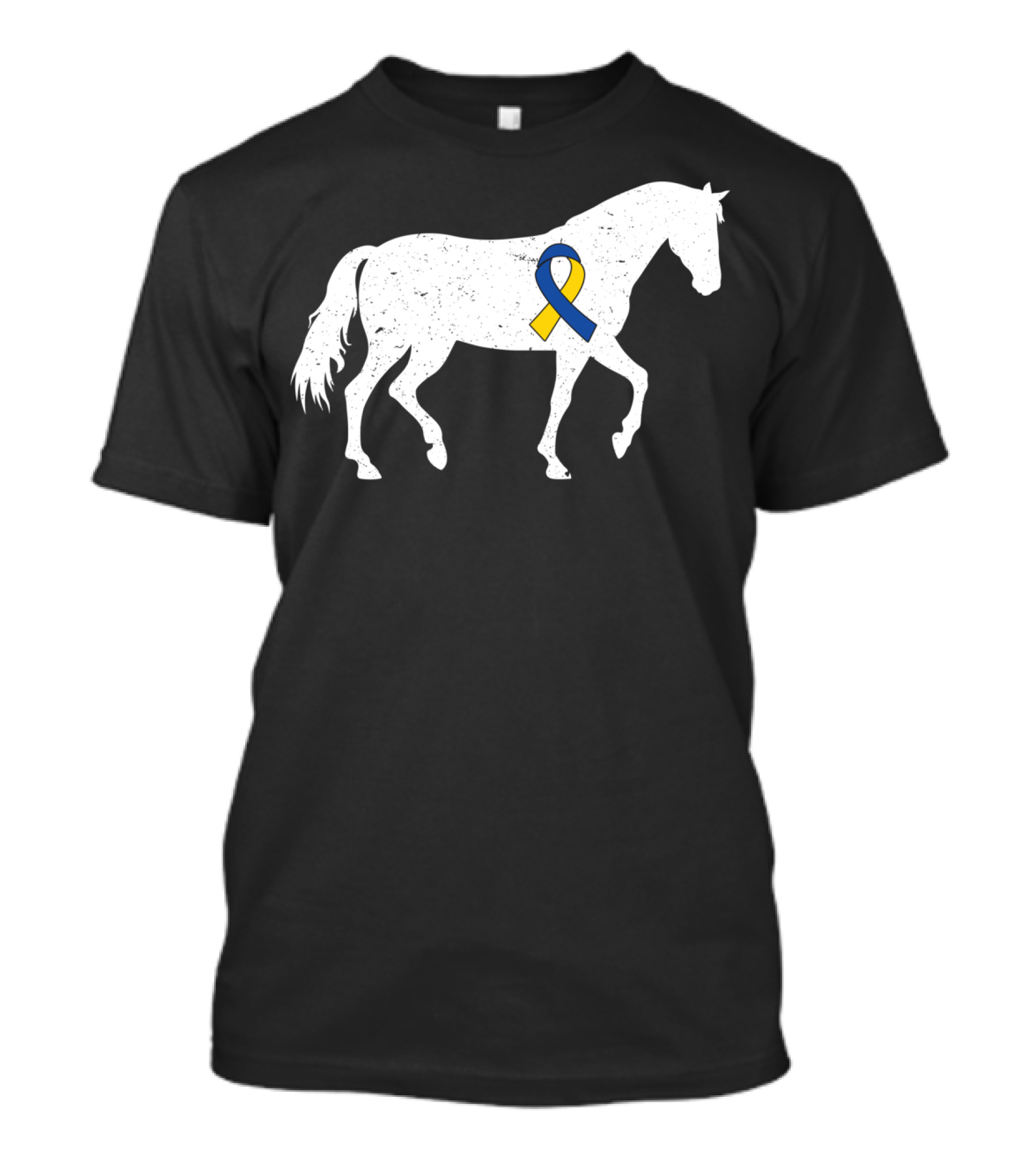 Horse With Ribbon Down Syndrome Awareness Day Lover T-Shirt