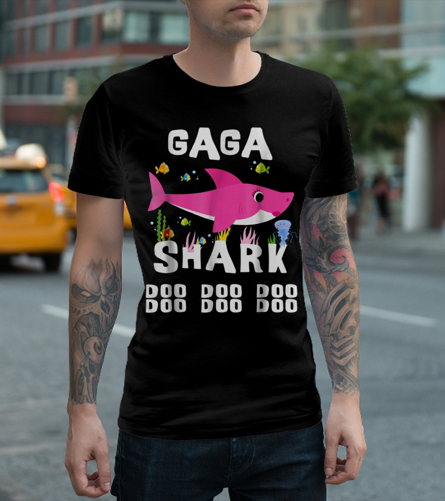 Gaga Shark Doo Doo Doo Mother's Day Chr T-Shirt