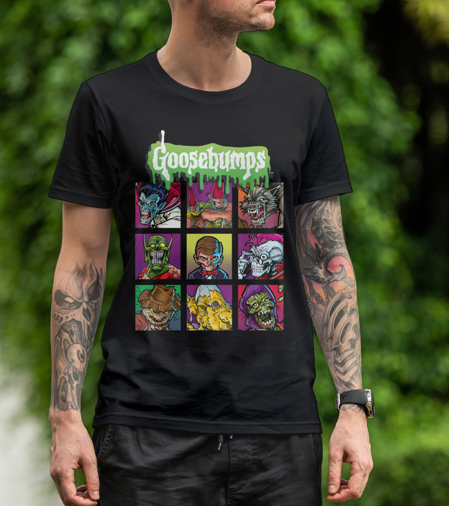 Goosebumps Iconic Monsters Yearbook Portrait Collection T-Shirt