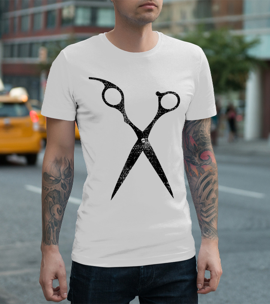 Hairdresser Barber Shop Hairsty Scissors T-Shirt