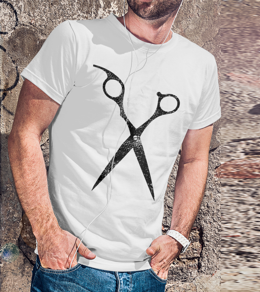 Hairdresser Barber Shop Hairsty Scissors T-Shirt