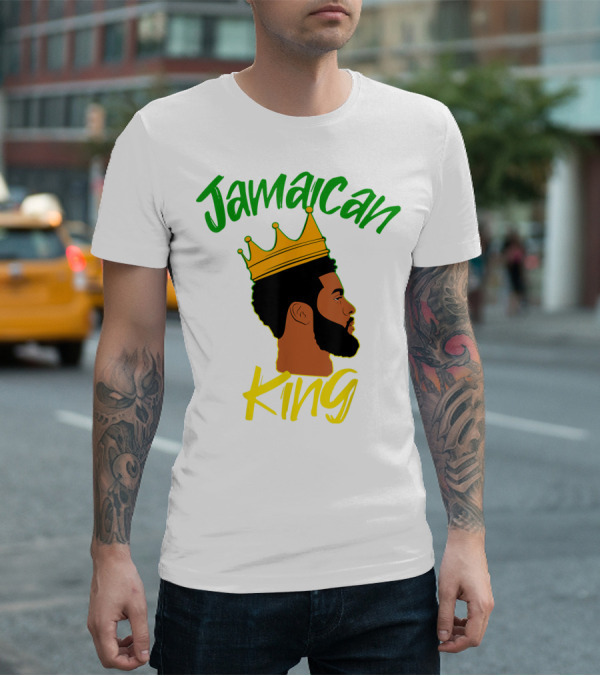 Jamaican King Proud And Independent Black King T-Shirt