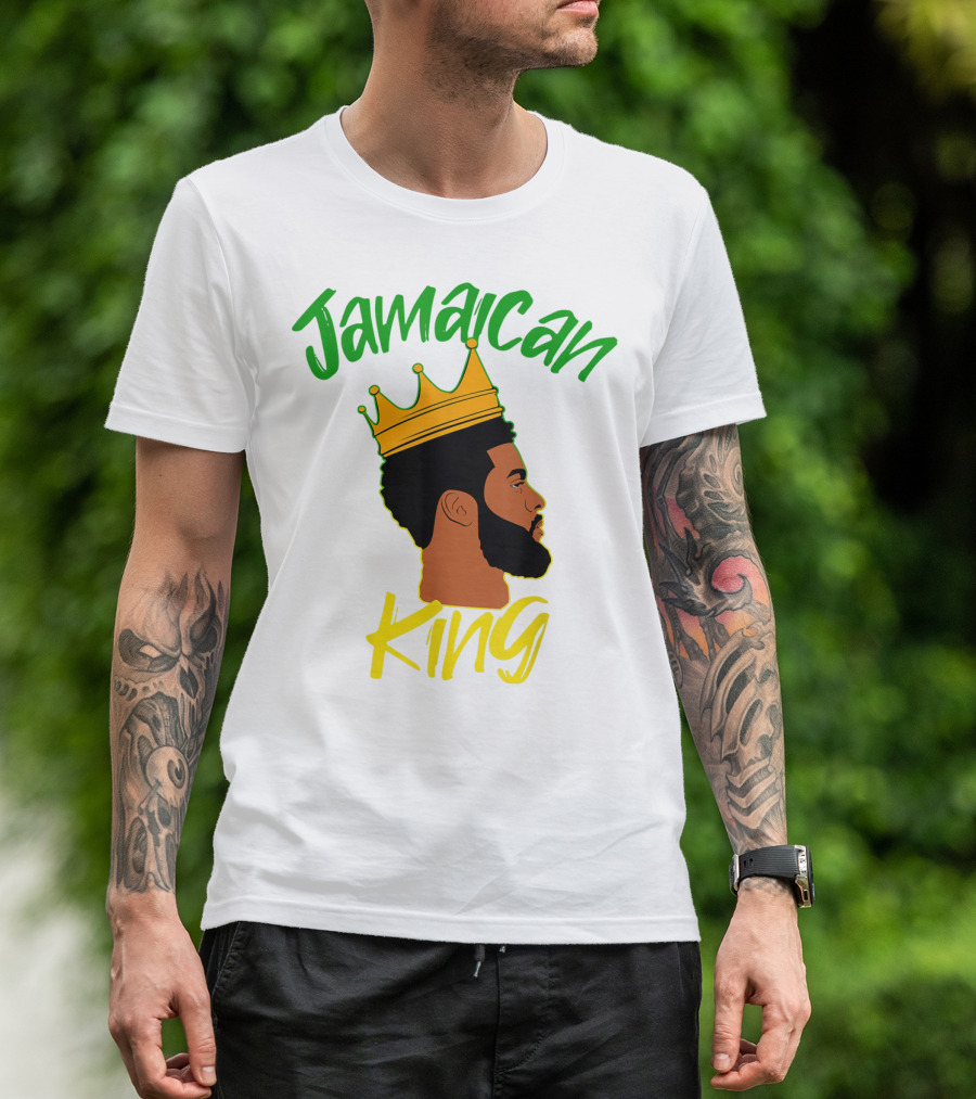 Jamaican King Proud And Independent Black King T-Shirt
