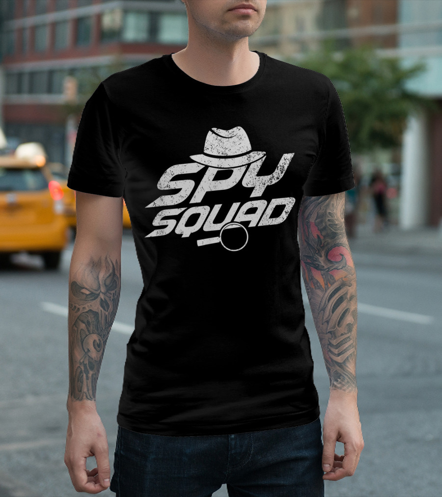 Spy Squad Detective Hat and Magnifying Glass T-Shirt