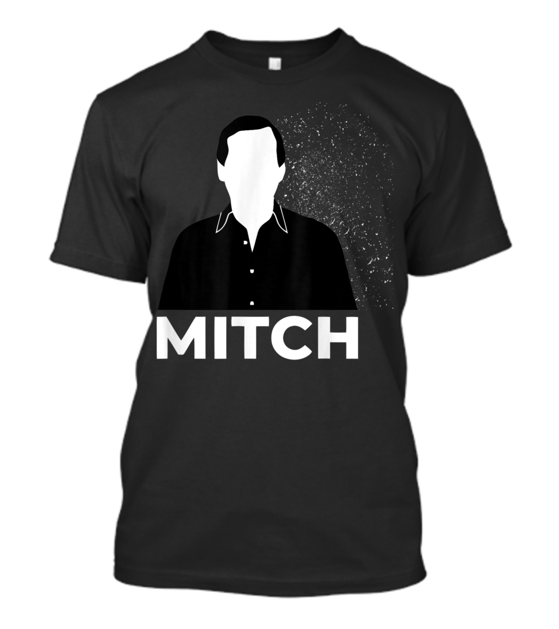 Mitch Faceless Silhouette With Exploding Background T-Shirt