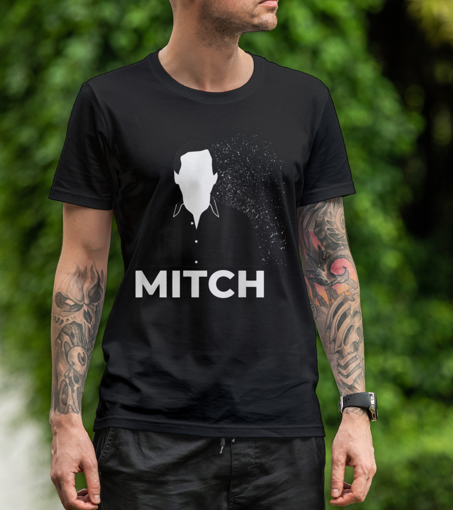 Mitch Faceless Silhouette With Exploding Background T-Shirt