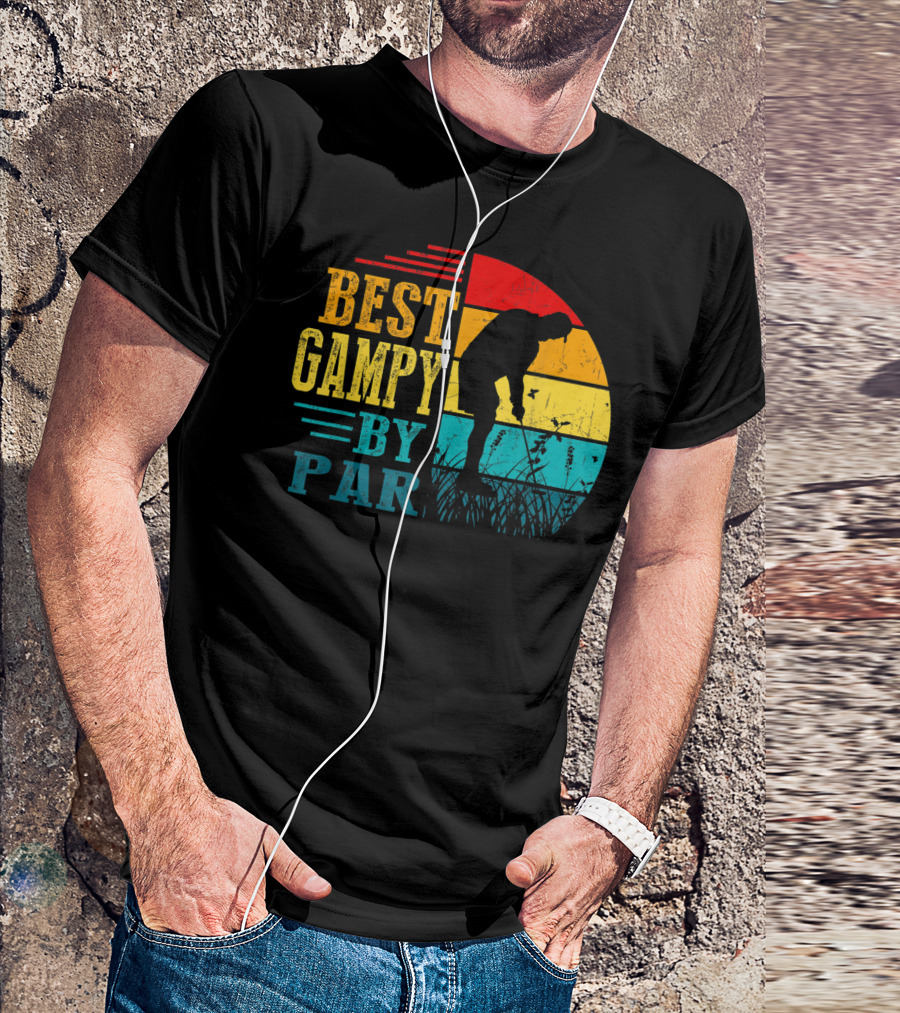 Best Gampy By Par Golf Lover Golfer Vintage T-Shirt