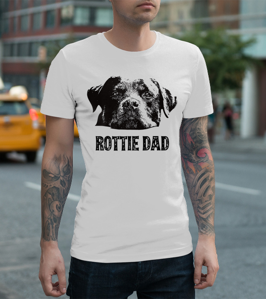 Rottie Dad Rottweiler Dad Mens T-Shirt